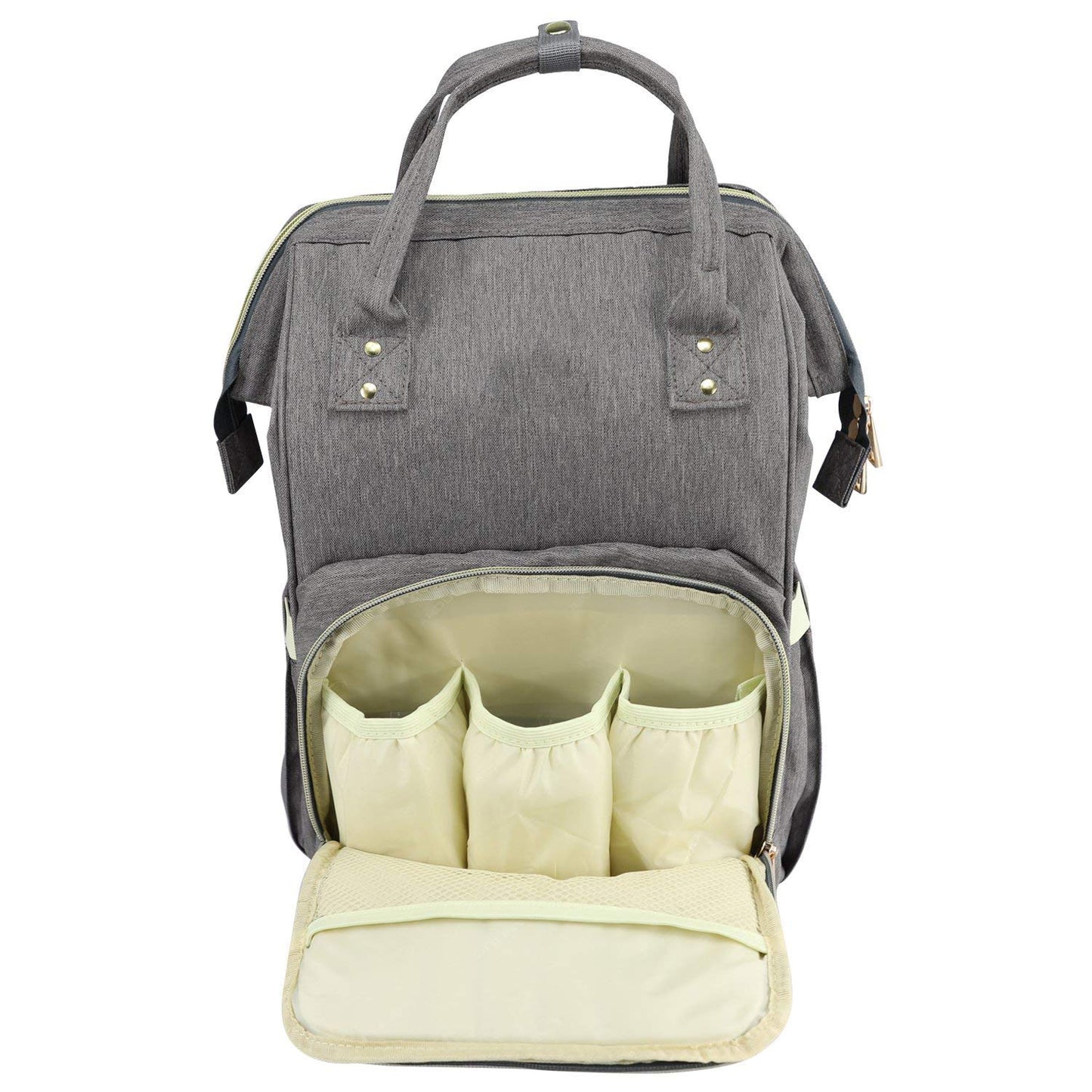 Styleys Baby Backpack Handbag, Mummy Bags, Diaper Bag For Mothers For Travel Nappy Tote Backpack (S11035A, Grey)