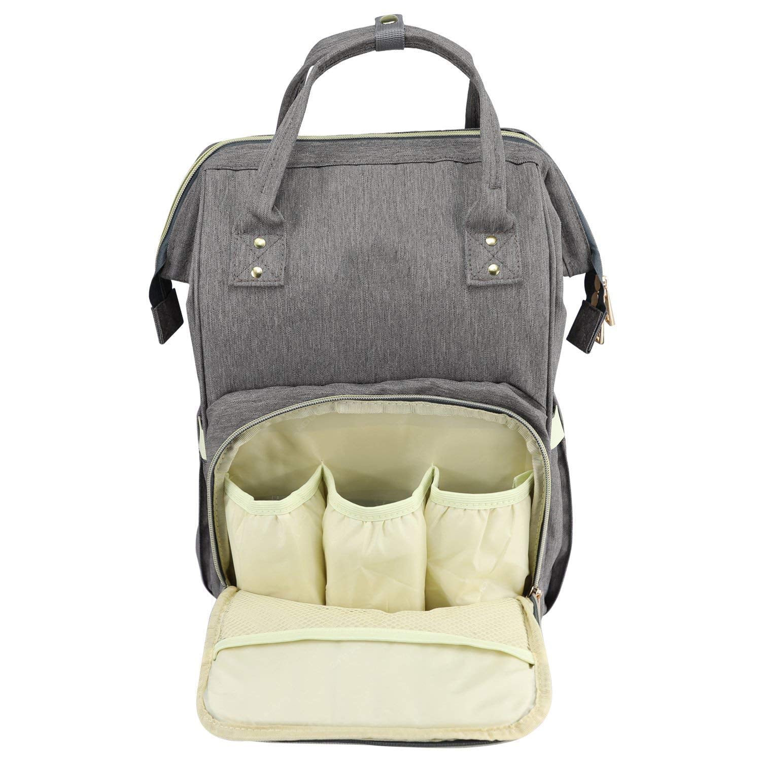 Styleys Baby Backpack Handbag, Mummy Bags, Diaper Bag For Mothers For Travel Nappy Tote Backpack (S11035A, Grey)