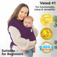 KeaBabies Baby Wrap Carrier - All in 1 Original Breathable Baby Sling, Lightweight,Hands Free Baby Carrier Sling, Baby Carrier W