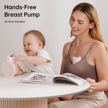 Tsrete Double Wearable Breast Pump, Electric Hands-Free Breast Pumps With 2 Modes, 9 Levels, Lcd Display, Memory Function Rechar