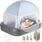 OGERY Cordless Inflatable Toddler Travel Bed with Rechargeable Detachable Air Pump & Tent, Portable Kids Air Mattress with 4-Sid