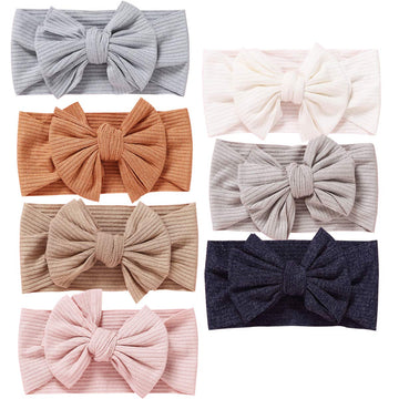 Mookiraer Baby Girls Headbands With Bows Handmade Hair Accessories Stretchy Hairbands For Newborn Infant Toddler Baby Essentials