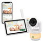 Leapfrog Lf925Hd Baby Monitor With Camera And Audio,1080P Wifi Remote Access Baby Monitor, 360 Pan & Tilt Camera, 8X Zoom, 5