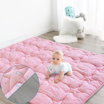 71 x 59 Baby Play Mat for Playpen, Baby Play Mat for Floor One-Piece Crawling, Non Slip Play Mats for Babies and Toddlers, K