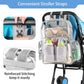 Mancro Diaper Bag Backpack, Clear Baby Bag Heavy Duty Transparent Backpack For Girls Boys, Multifunction Large Travel Backpack M