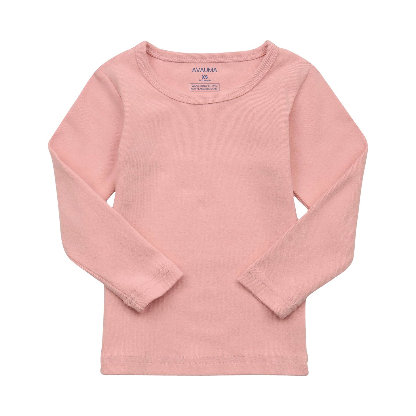 Avauma Baby Boys Girls Pajama Set Kids Toddler Snug Fit Basic Cotton Sleepwear Pjs For Daily (Pink-2 Small)