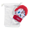 Nuby Soothing Teething Mitten With Hygienic Travel Bag, Red Monkey, 1 Count (Pack Of 1)