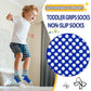 Hycles Toddler Socks With Grip Non-Skid 12 Pairs Baby Kids Sticky Slipper Cotton Crew Socks 3-5T Children/Boy/Girl