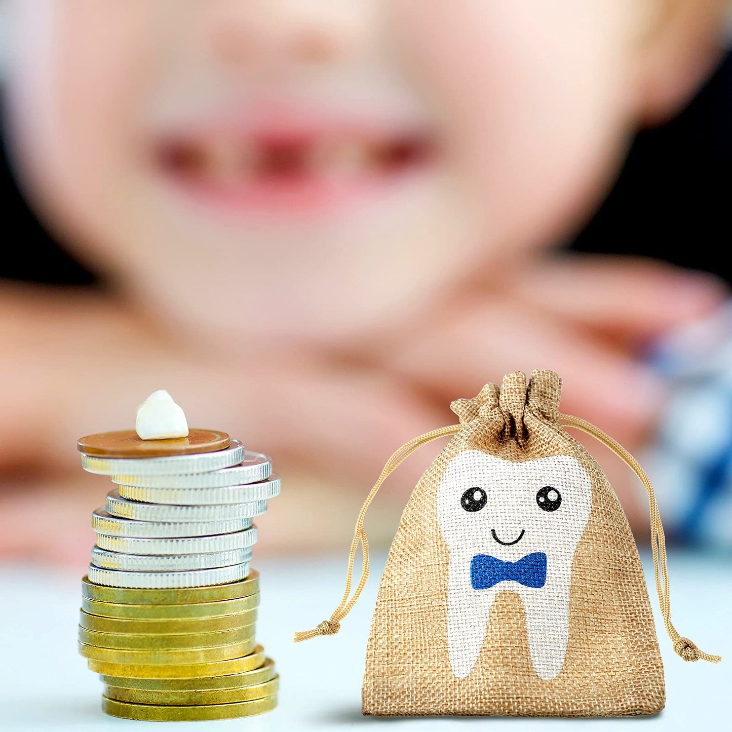 Tooth Fairy Bag Pouch For Boys And Girls To Place Under Pillow Milk Teeth Container Box For Toothfairy Tooth Holder Keepsake Gif