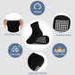 Jakidar 12 Pairs Baby Socks Cotton Crew Toddler Socks Grips Non Slip Bottom Kids Socks, Black 6-12M