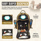 Highspeeddaddy - Original Baby Diaper Backpack, Military-Grade, Waterproof Baby Travel Bag For Dads & Moms, Lay-Flat Design With