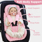 4 In 1 Infant Car Seat Insert, Baby Car Seat Head Body Support For Girls & Boys, Reversible Newborn Car Seat Insert With 3 Extra
