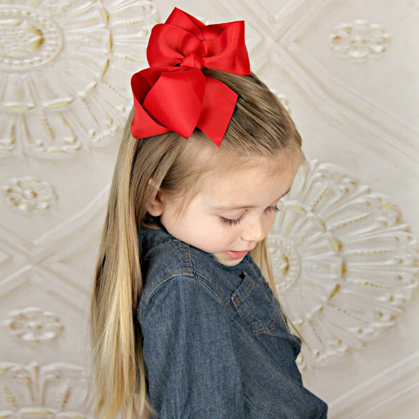 Choicbaby 18Pcs 6 Inch Hair Bows For Girls Large Hair Bows With Alligator Clips Toddler Hair Accessories For Baby Girls Kids Tee