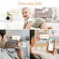 Ebemate Video Baby Monitor Camera With 2 Camera,2.8 ' Lcd Screen Video & Audio No Glow Night Vision,2-Way Talk Audio Cam Baby M
