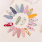 Choicbaby 40 Pcs Toddler Hair Clips Floral Print Girl Hair Clips For Girls Non Slip Wrapped Snap Hairpins For Kids Barrettes Hai