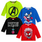 Kuchipoo  Marvel Boys Regular Fit Full Sleeves Cotton TShirts (MkucTshrt613, 1218 Months, MultiColored)