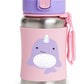 Skip Hop Toddler Sippy Cup With Straw, Zoo Stainless Steel Straw Bottle, Narwhal