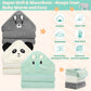 Sublaga 12 Pcs Baby Towels, 3 Pcs Soft Hooded Baby Towels & 9 Pcs Washcloths, Baby Bath Towels For Newborns, Infants & Toddlers-