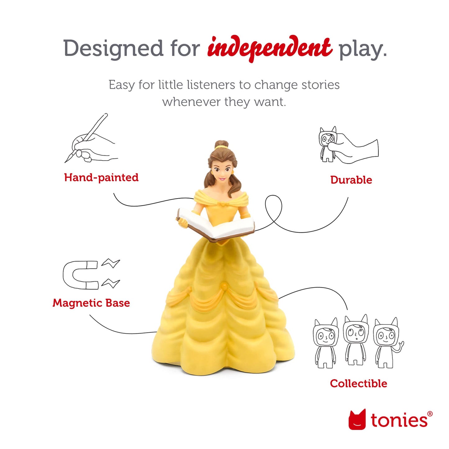Tonies Belle Audio Play Character from Disneys Beauty and The Beast