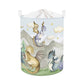 Clastyle 45L Kids Cute Dragon Nursery Hamper Mountain Tree Dirty Clothes Collapsible Laundry Basket Round Cloud Toys Storage Bas