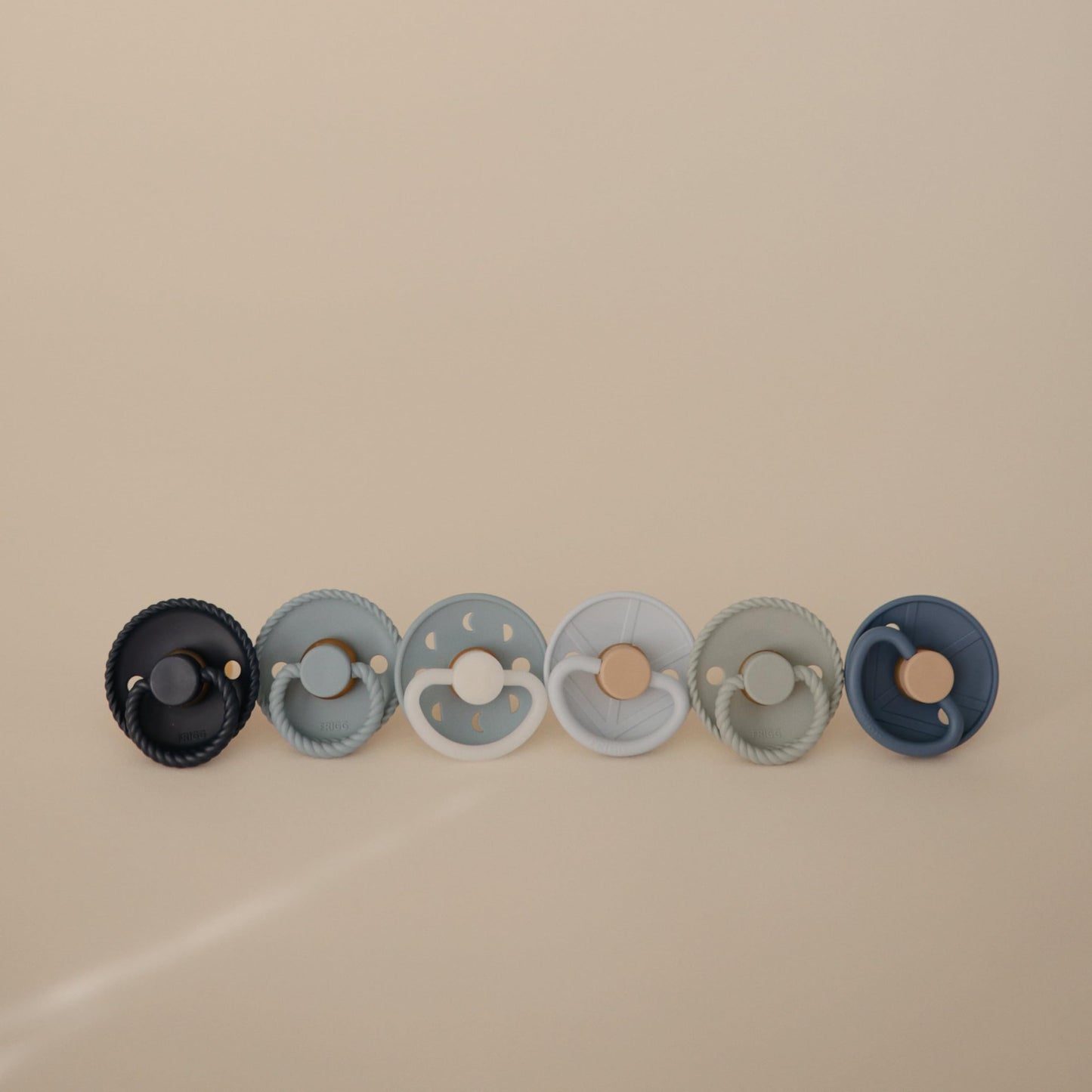 Frigg Silkysoft Silicone Baby Pacifier 6-Pack Endless Sea | Made In Denmark | Bpa-Free (0-6 Months)