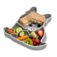 Melii Divided Silicone Suction Plate - 100% Silicone, For Baby + Toddlers - Bpa Free, Dishwasher & Microwave Safe (Bulldog)