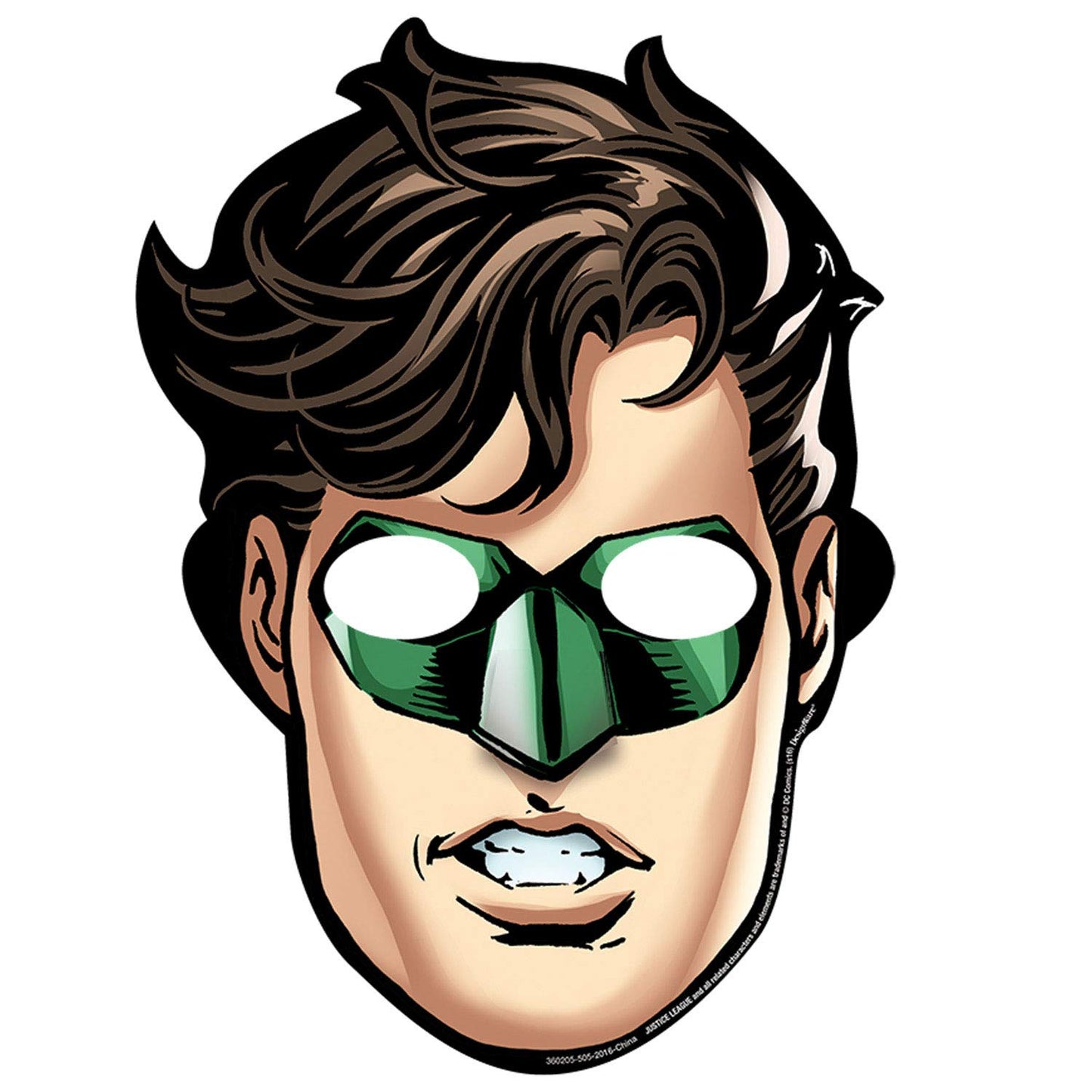 Paper Masks Justice League, Party Favor, 8 Ct. 8 3/5' X 9 7/10'