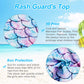 Girls Swimsuit Rash Guard Two Pieces Swimwear 7-8T Fashion Mermaid Print Breathable Bathing Suit 7-8T