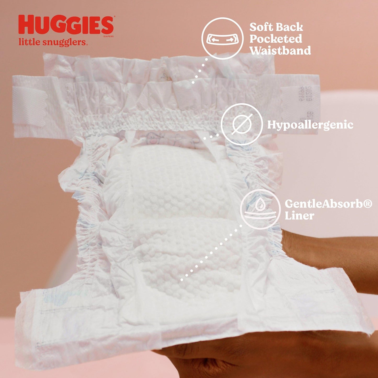 Heavy Absorbency Disposable Unisex Little Snugglers Newborn Baby Diaper, 288 Per Case