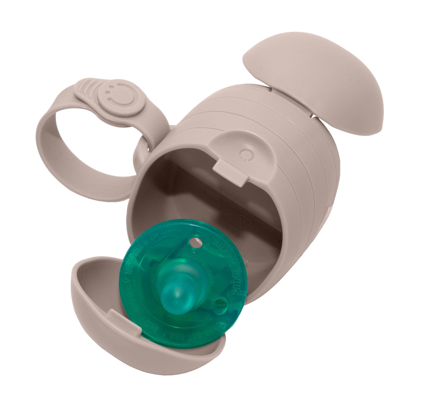 Ubbi On-The-Go Dual Pacifier Holder, Keeps Babys Binkies Clean and Accessible, Portable for Travel, Diaper Bag Accessory Must 