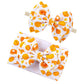 JustMyDress Thanksgiving Turkey Headband Turban Baby Girls Hair Bow Band Accessory JHT01 (2 Pcs-Set E)