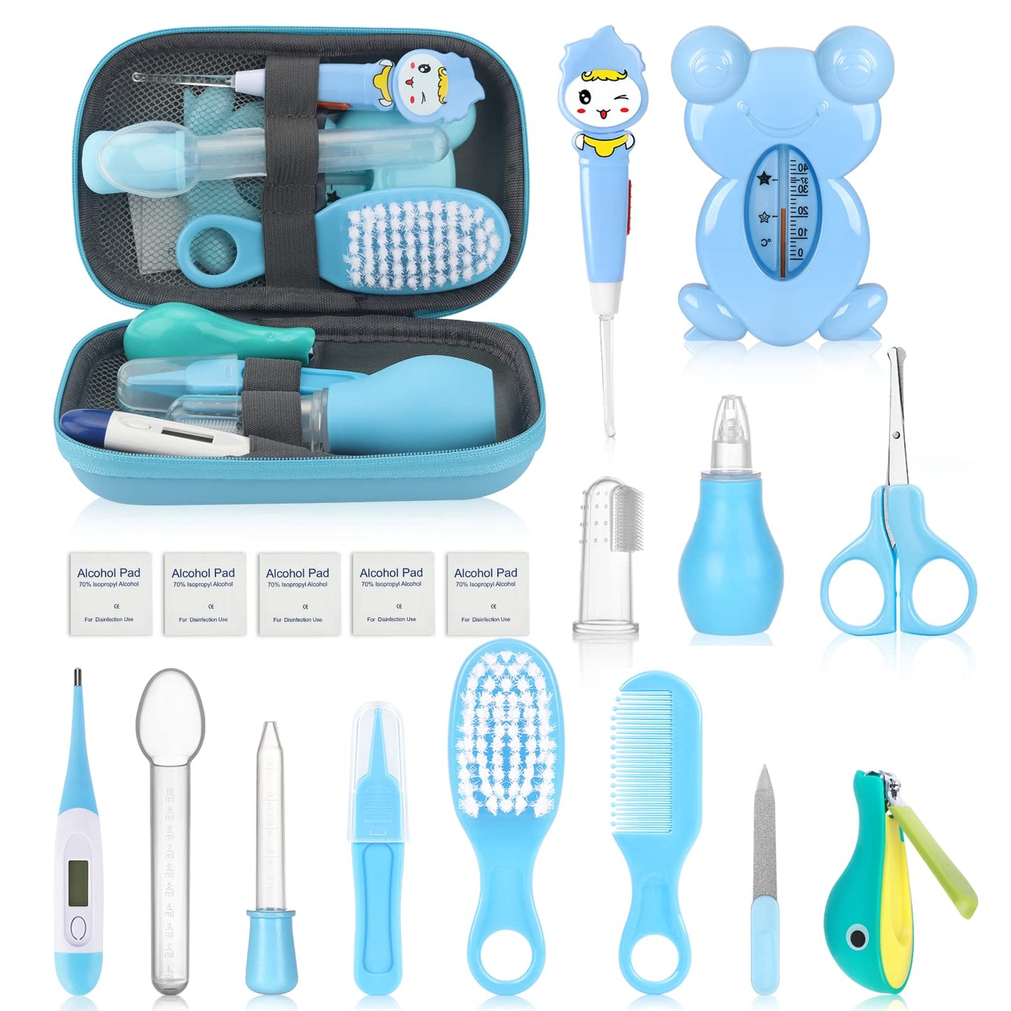 Nasal Aspirator For Baby, Baby Nose Sucker Cleaner,Baby Nail Kit With Baby Nail Clippers, Scissors, Nail File & Tweezers, Baby P