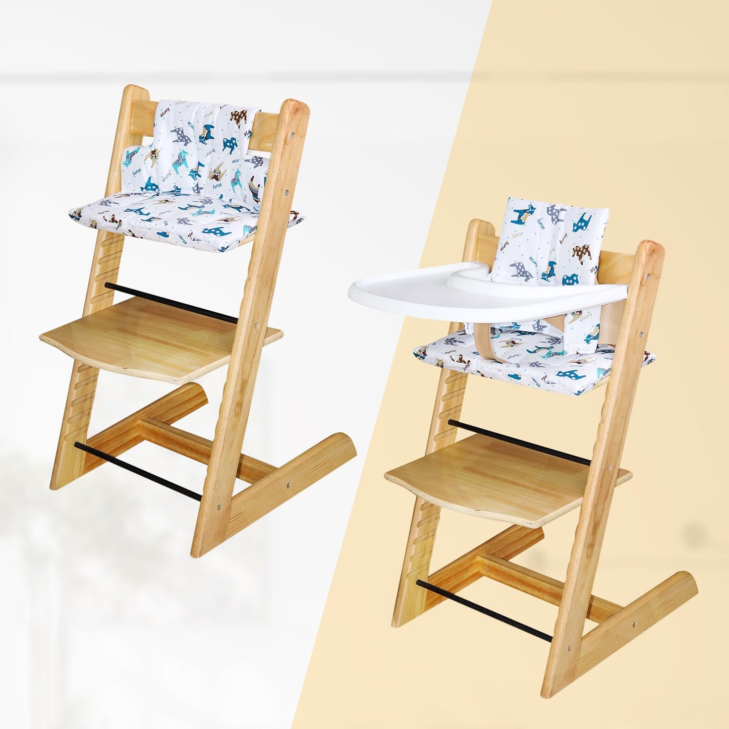 Llhqamt For Tripp Trapp High Chair Cushion, Soft And Comfortable For Tripp Trapp High Chair Cushion, For Tripp Trapp Cushion Set