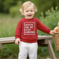 Baorji Baby Boy Fall Clothes Valentines Day Outfits Snacks Are My Love Language Sweatshirt Top Joggers Pants Set 0-2T 3T (Red, 1