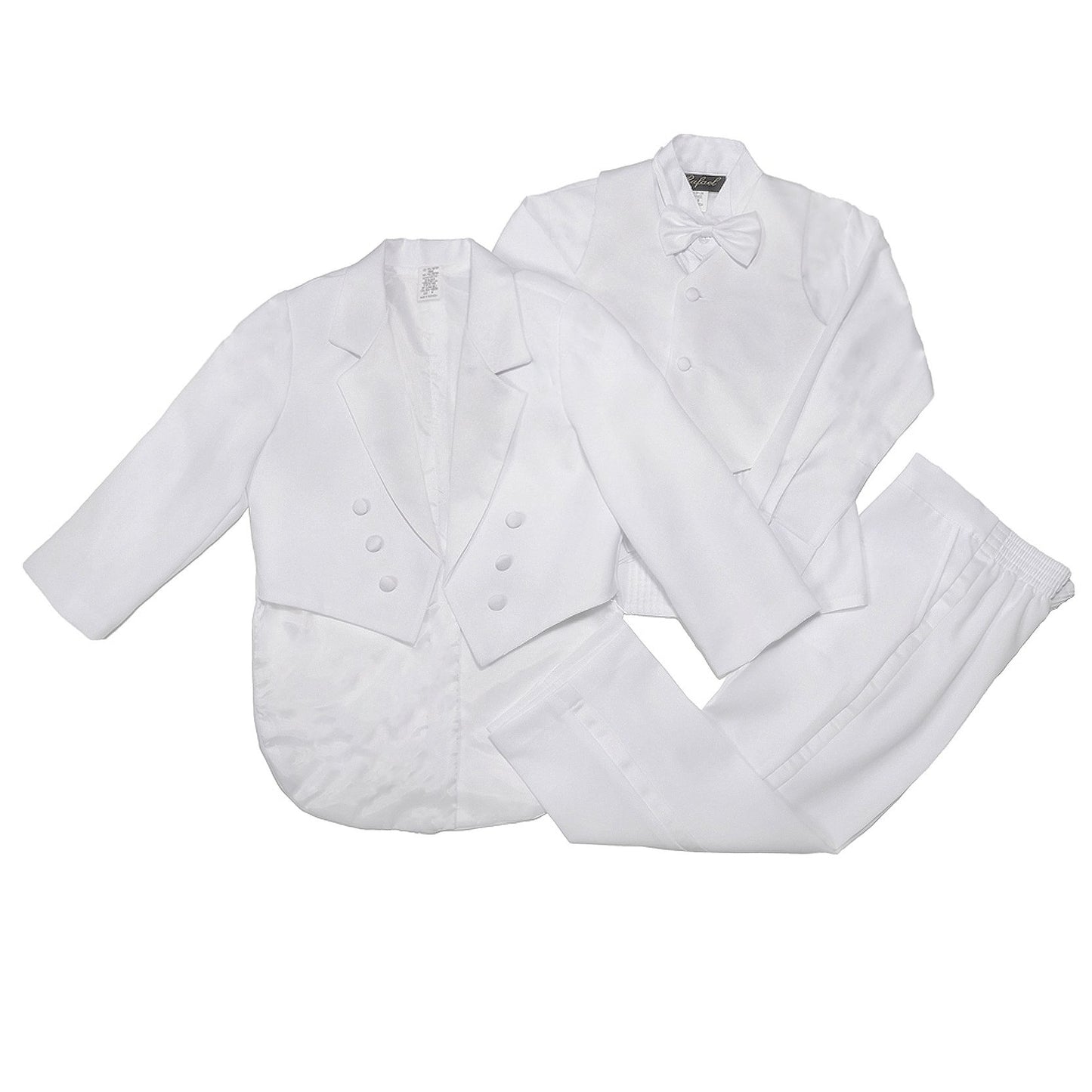 Nancy August Classic Baby Boy To Teen Formal Tuxedo With Tail In White-White-S