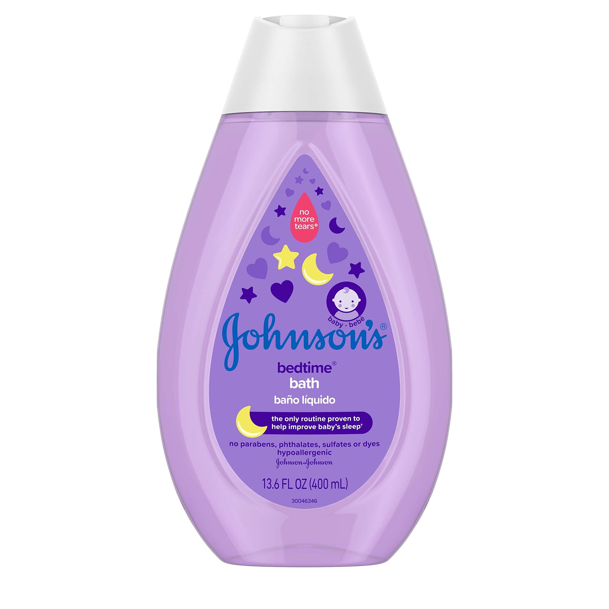 Johnson 'S Bedtime Baby Bath With Soothing Naturalcalm Aromas, Hypoallergenic & Tear-Free Liquid Baby Bath Formula, No Parabens,