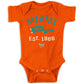 Retro Pennant Baby Apparel For Miami Football Fans (Nb-7T) (Orange Onesie, 6 Months)