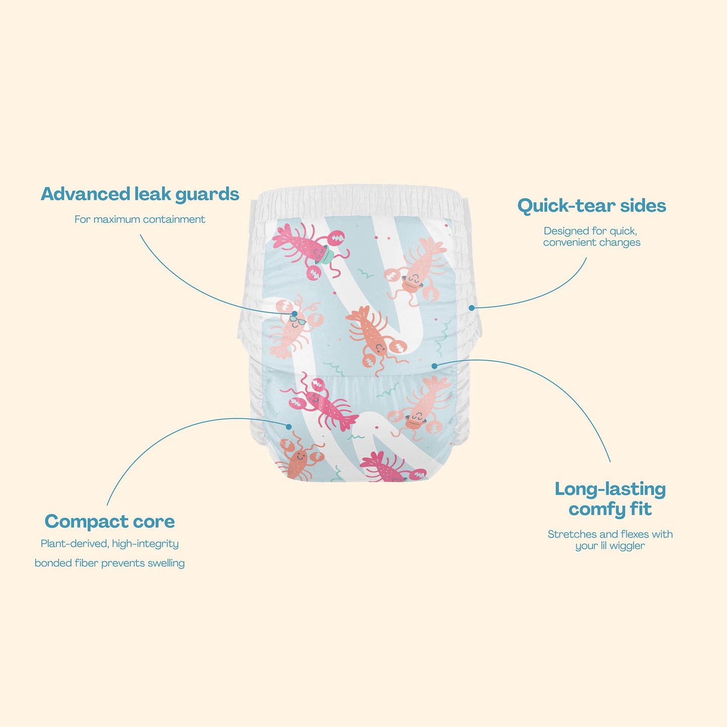 Hello Bello Premium Swim Diapers I Affordable And Eco-Friendly Disposable Swim Dipes For Babies And Kids I Size Medium - Diaper