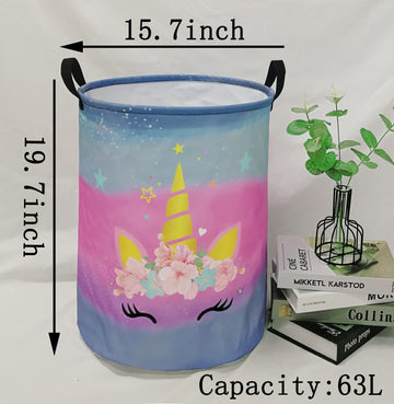 Maizmz Toys Box Storage Basket Gift Chest Large Laundry Hamper Kids Gift Canvas Fabric Collapsible Waterproof For Home Decor Bed
