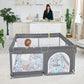 Todale Baby Playpen 50     50    Gray Playpen For Babies And Toddlers, Safe & Sturdy, Small Baby Play Yard With Anti-Slip Base &