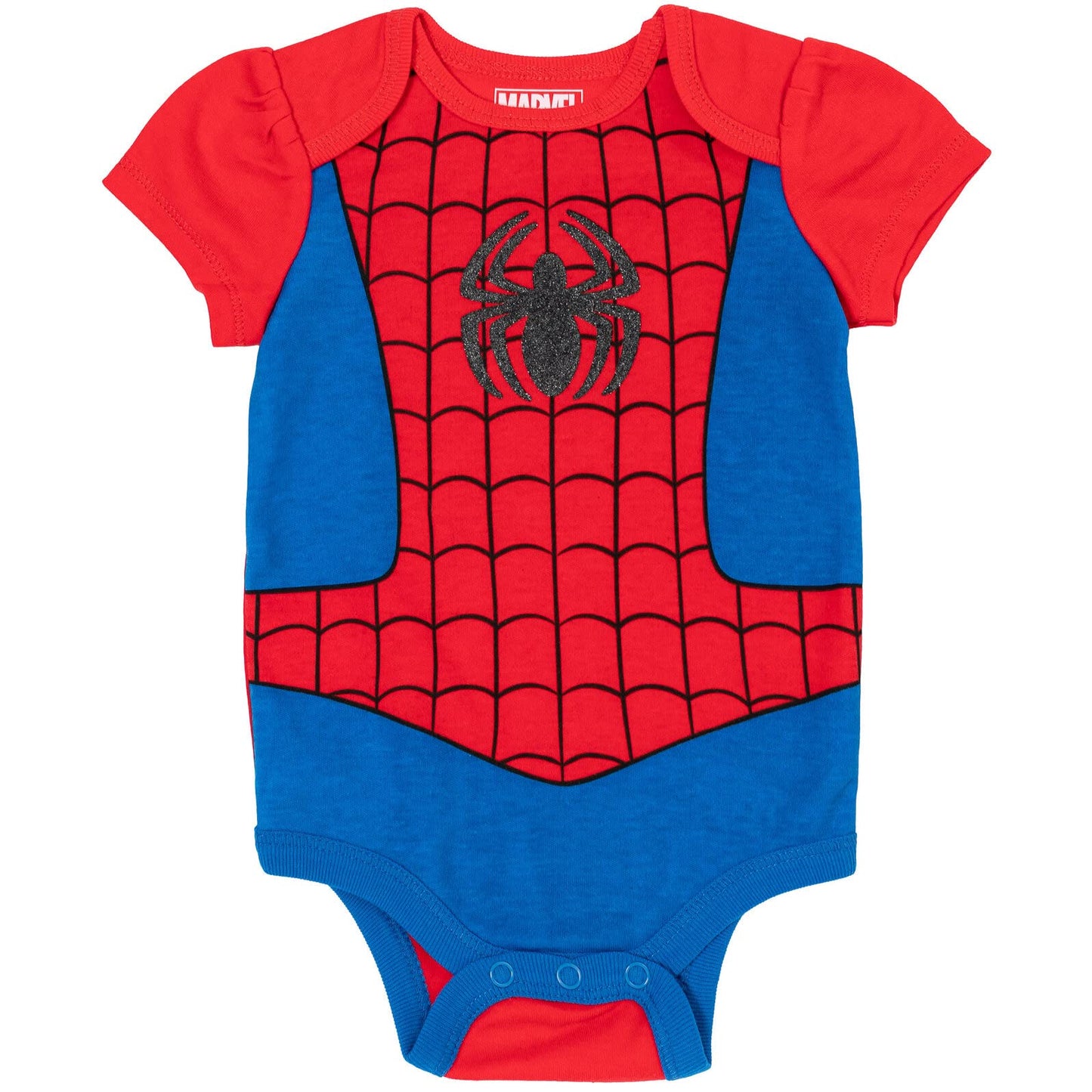 Marvel Avengers Spider-Man Captain America Captain Newborn Baby Girls Bodysuit And Headband Captain Marvel, Captain America, Spi