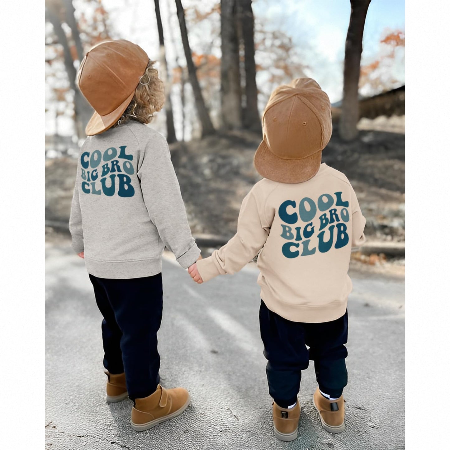 Boutikome Big Brother Sweatshirt Toddler Baby Boy Cool Big Bro Club Shirts Announcement Pullover Long Sleeve Fall Tops(Grey,4-5T