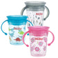 Nuby Tritan No Spill 2 Handle 360 Degree Printed Wonder Cup, Prints May Vary, 1pk