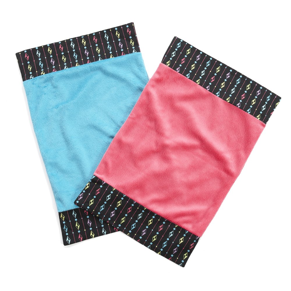One Grace Place Magical Michayla Burp Cloth, Black, Pink And Turquoise