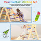 Cmfydaily 5 In 1 Pikler Triangle Set, Foldable Baby Climbing Gym Indoor Montessori Climbing Set Wooden Toddler Climbing Toys Wit