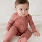 Vaenait Baby Toddler Boys Girls Solid Footie Pajama Cozy Modal Cocoa 0-3M