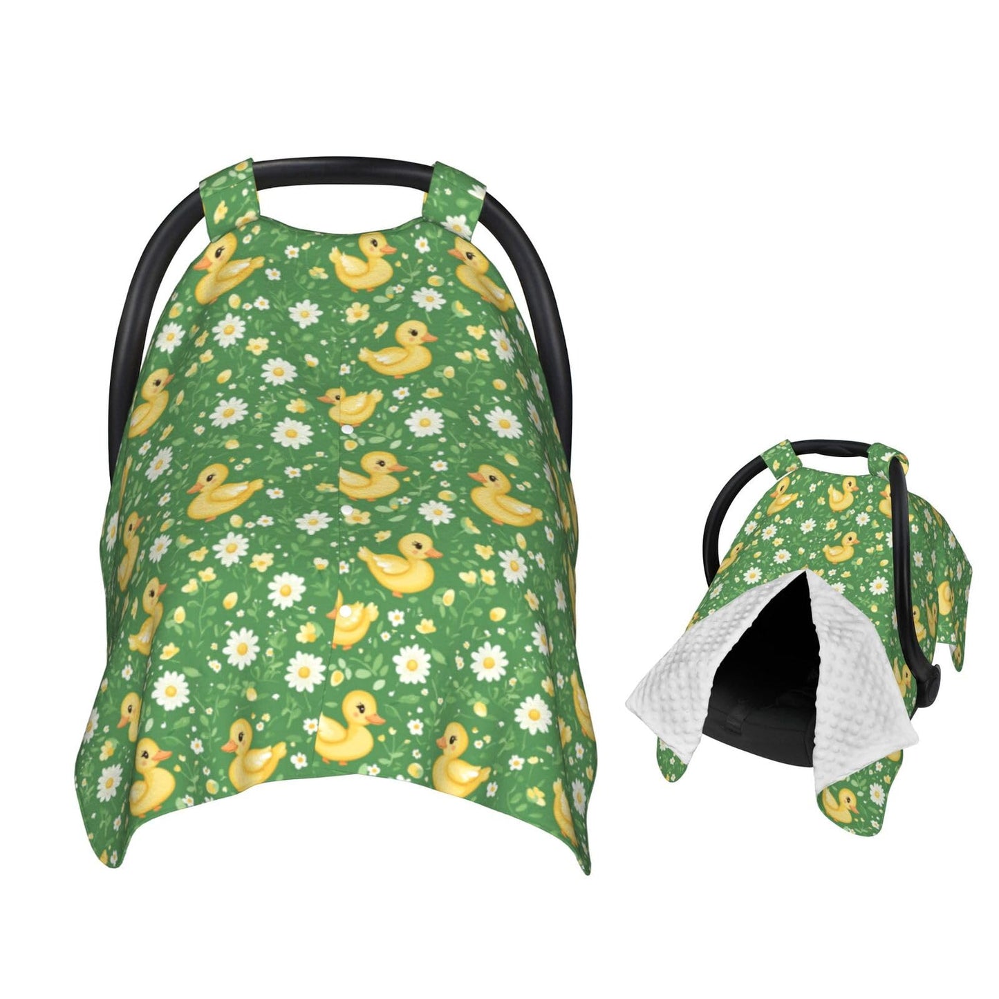 Muishi Cute Duck and Daisy Baby Car Seat Canopy Nursing Cover for Newborn Car Seat Breastfeeding Covers Blanket Newborn Shower G