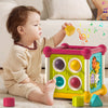 PANITU Baby Activity Cube Montessori Toys for 1 Year Old, Multi Sensory Shape Blocks, 6 in 1 Multifunctional Sensory Toys for To