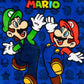 Super Mario Kids Towel Poncho | Boys Game Characters Mario Brothers Bath Towel | Luigi & Mario Star Blue Changing Robe