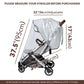 Bemece Baby Stroller Rain Cover Universal Stroller Accessory - Waterproof Windproof Travel Weather Shield Thick & Durable Protec